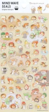 MINDWAVE OKAPURINEKO Sticker Sheet