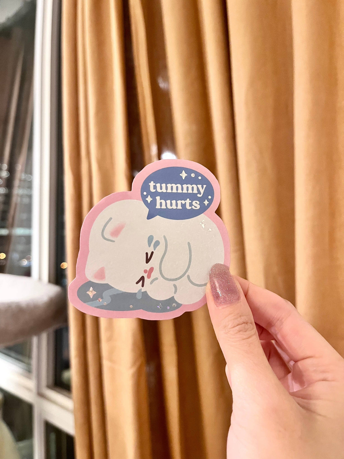 Vinyl Sticker - Tummy Hurts