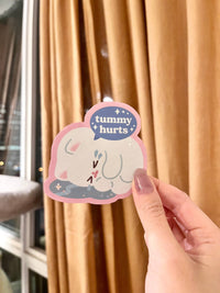 Vinyl Sticker - Tummy Hurts