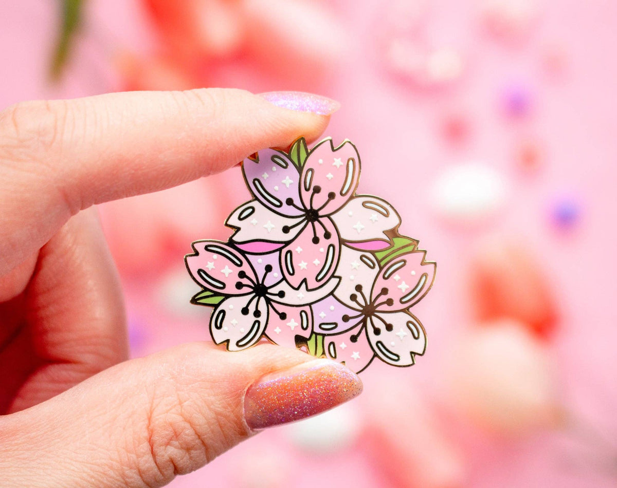 Unicorn Eclipse Sakura Enamel Pin