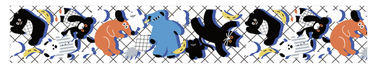 SODA transparent Masking Tape 1.2"  WIDE