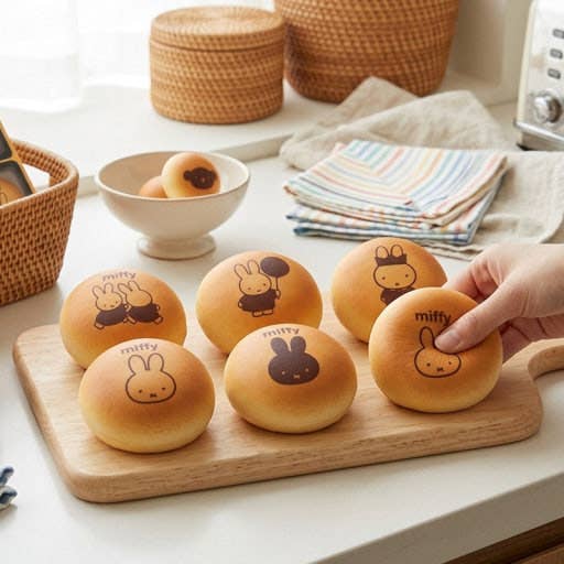 Miffy Viral Morning Bread Roll Soft Squishy