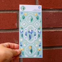 Sticker Sheet (Washi) - Flower Duck