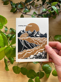 'sending Love + Light' Greeting Card by Adrift Prints