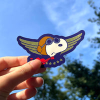 Flying Ace Snoopy - Die-Cut Sticker