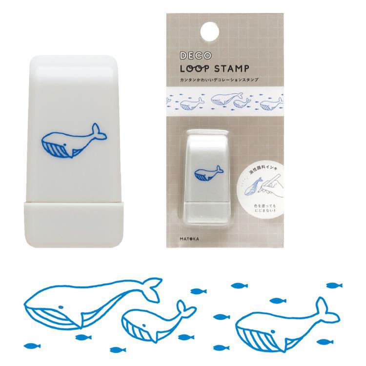 MATOKA Deco Loop roller stamp – Whale design