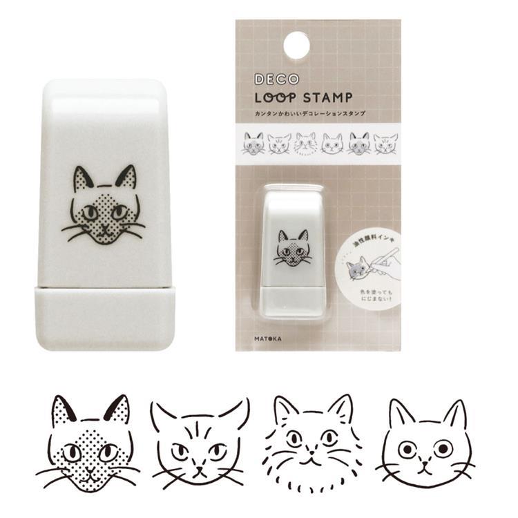 MATOKA Deco Loop roller stamp – Kitty design