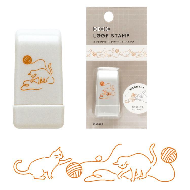 MATOKA Deco Loop roller stamp – Cat design