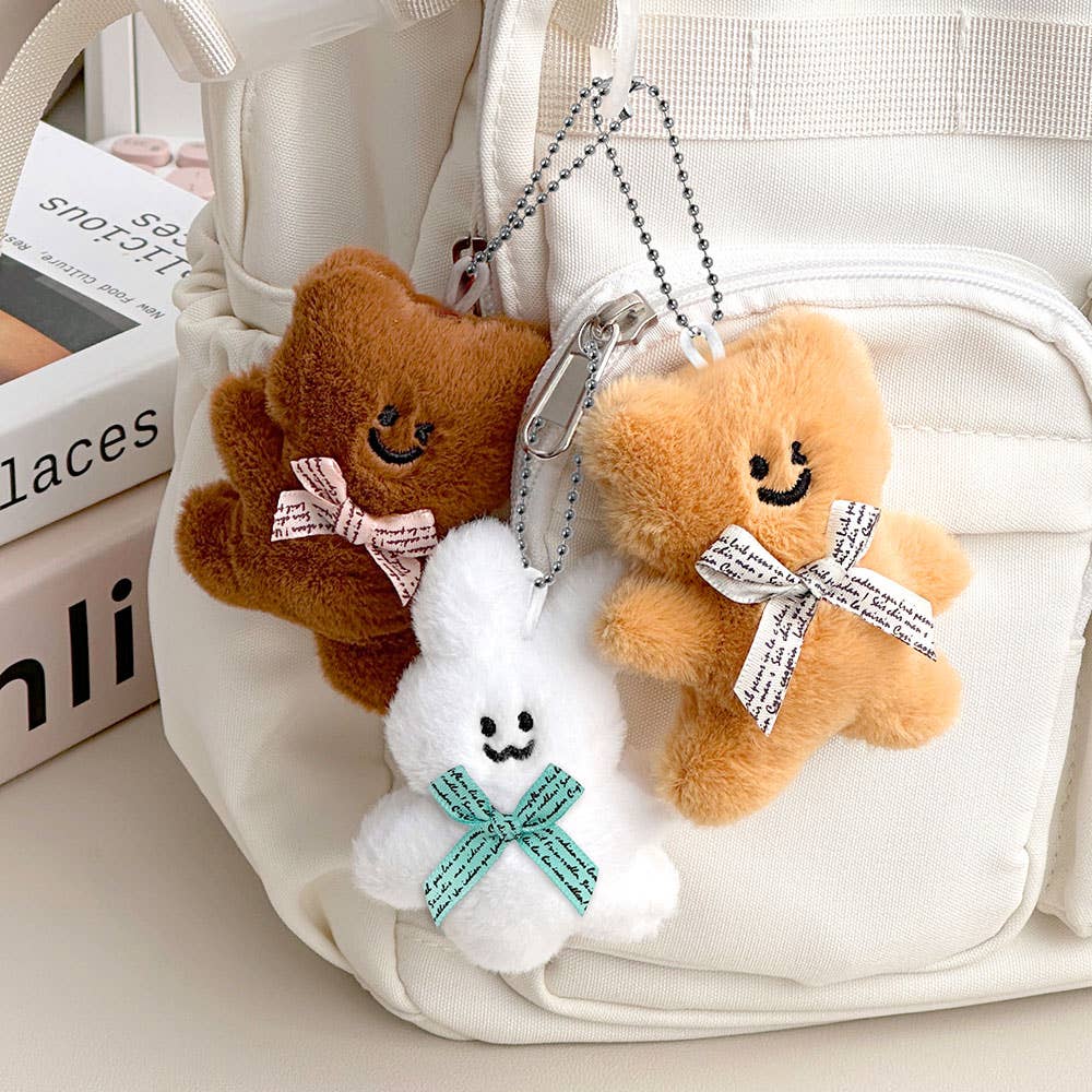 Lovely Bear Rabbit Plush Keychain Random Box