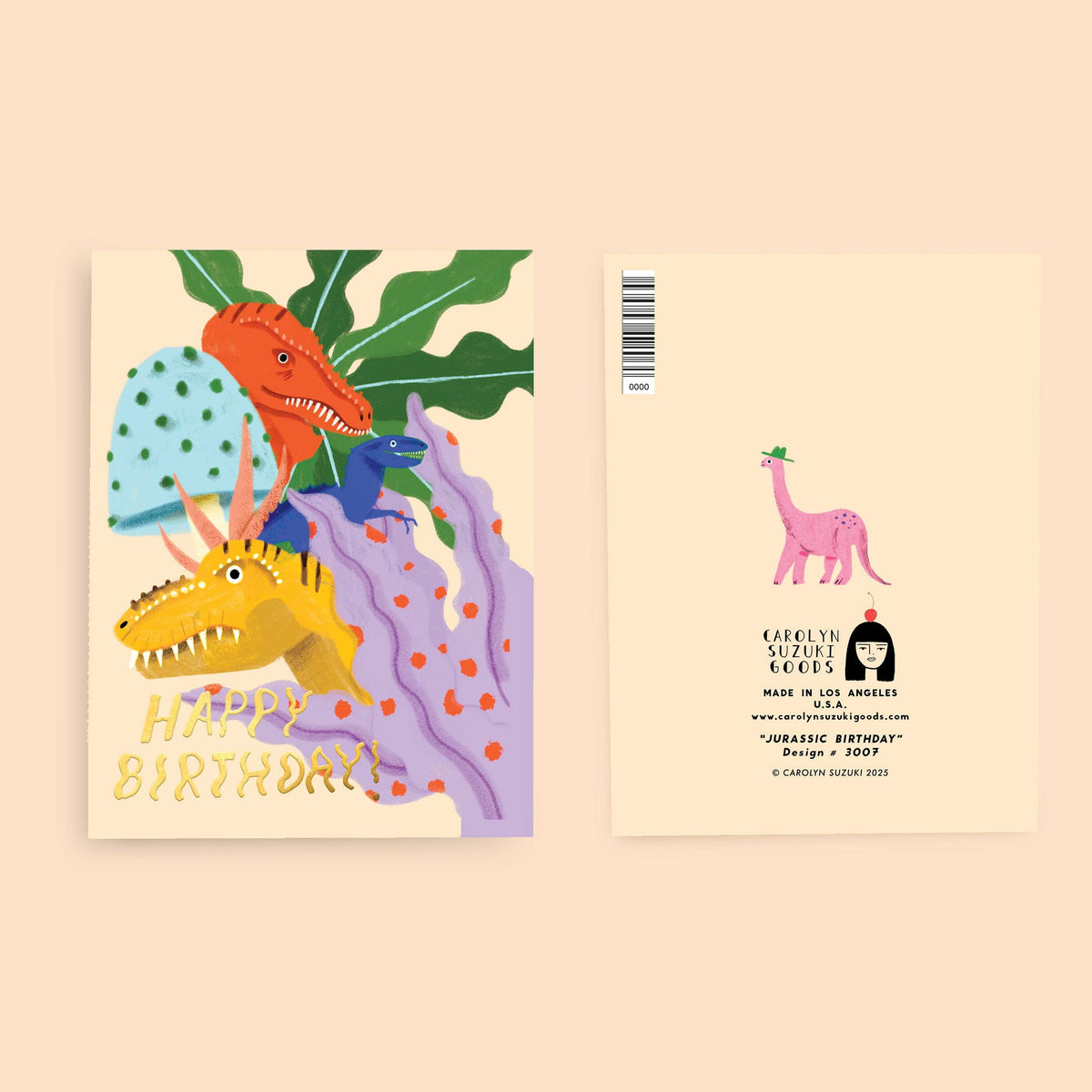 JURASSIC BIRTHDAY - Birthday Card
