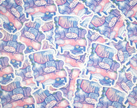 Reading Chair Clear Sticker