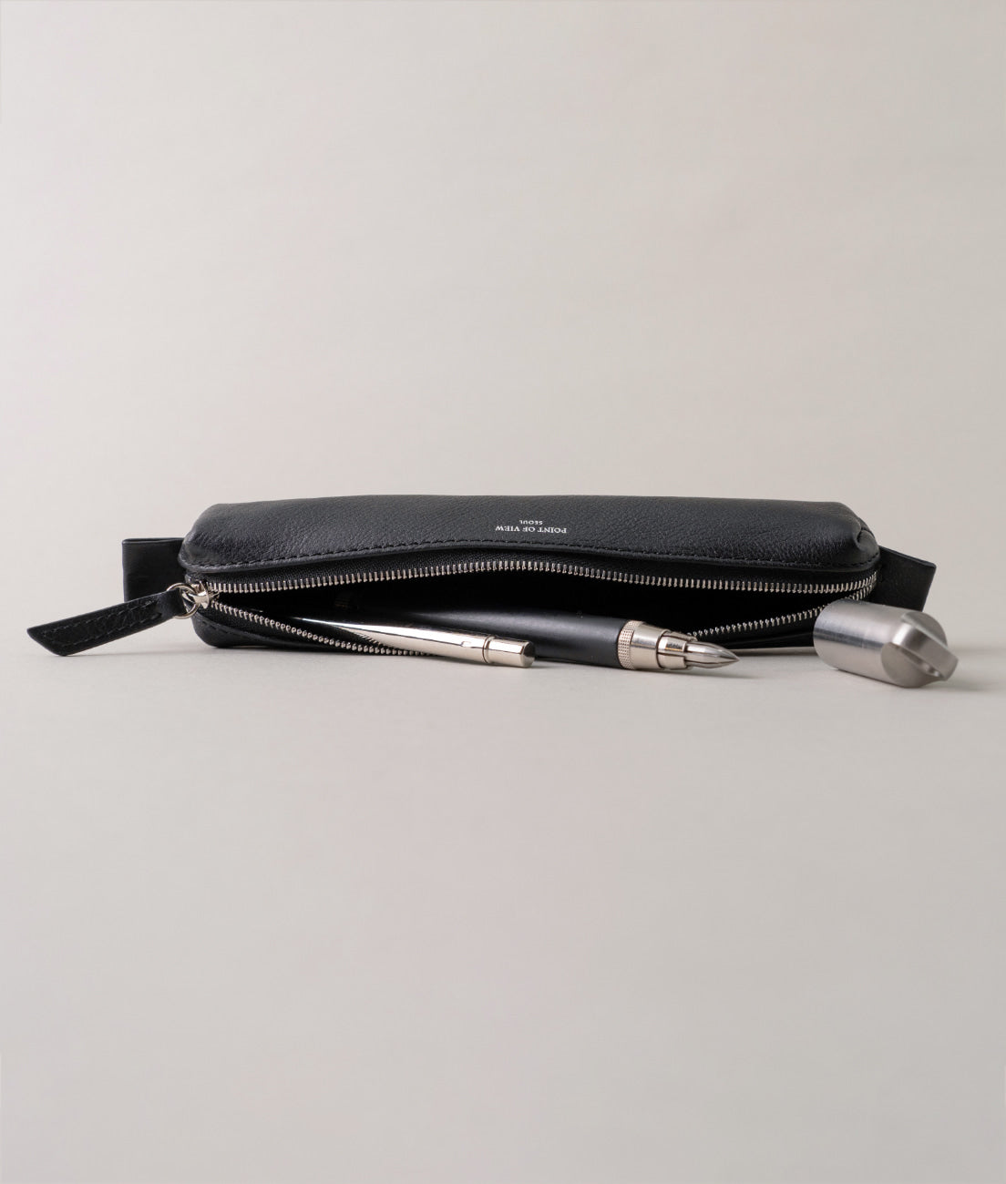 Round Leather Pen Case - Point of View