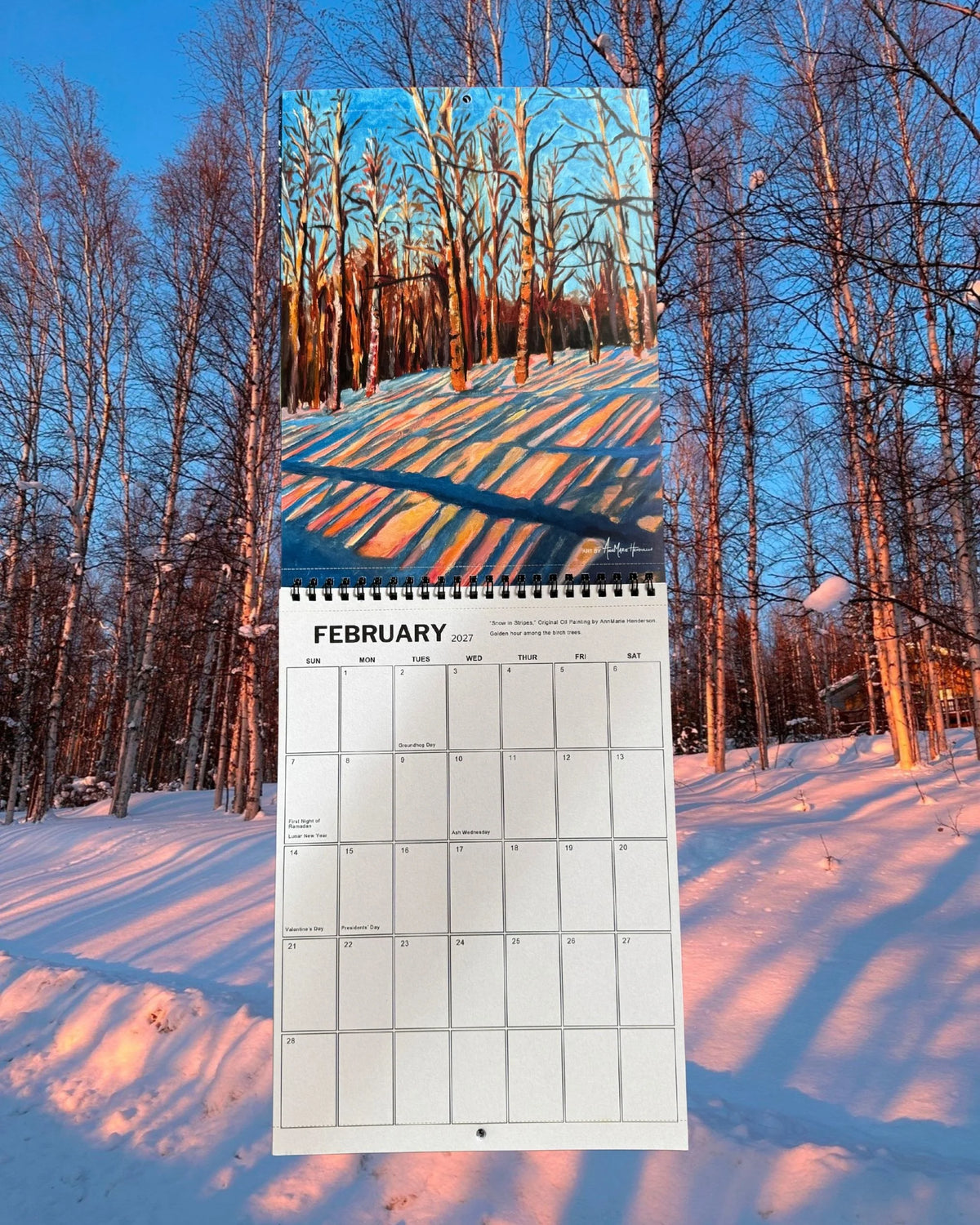 2027 Alaskan Art Calendar by AnneMarie Henderson