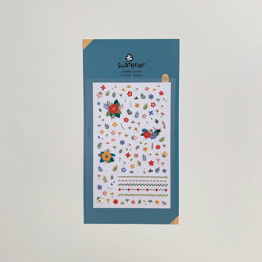 Suatelier Design "Flowery" Sticker Sheet