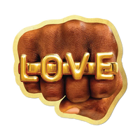 LOVE Fist by Toiletpaper - Die-Cut Sticker