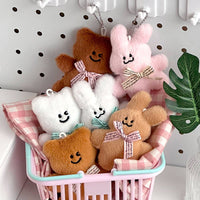 Lovely Bear Rabbit Plush Keychain Random Box
