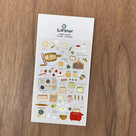 Suatelier Design "I Like Bread" Sticker Sheet