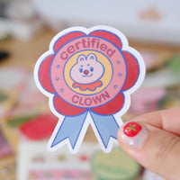 Certified Ribbon Stickers | Certified clown