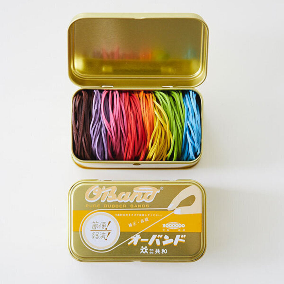 Kyowa Classic O'Band Rubber Bands in Gold Tin