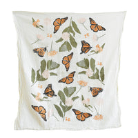 Monarchs + Milkweeds Kitchen Tea Towel