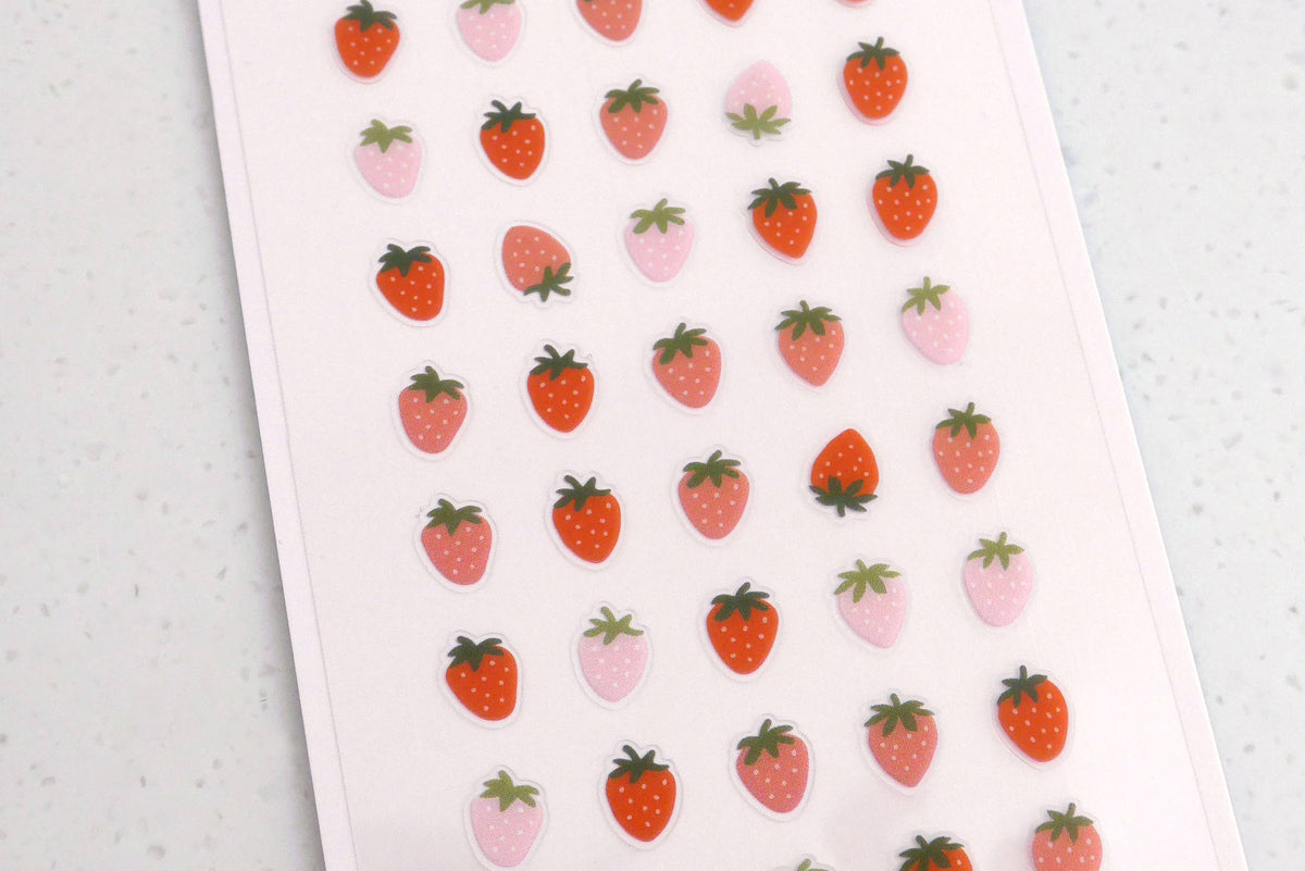 Strawberries Sticker Sheet - Deco.20 - Suatelier Design