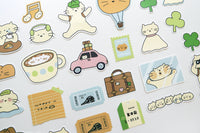 Suatelier Design Cat's happy trip" Sticker Pack