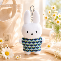 Miffy Pattern T-Shirt Plush Keychain – 17cm