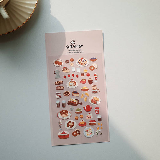 Suatelier Design Food Trip #4 Sticker Sheet