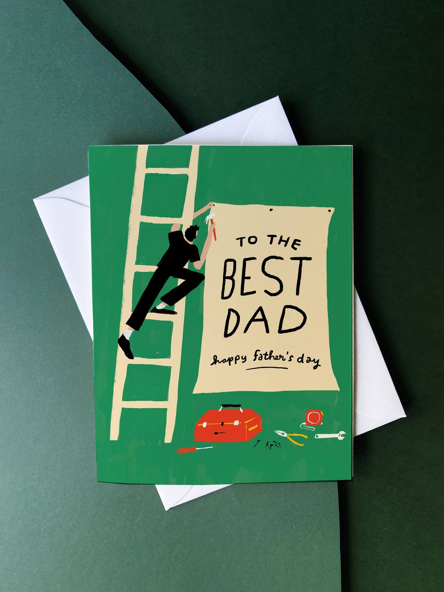 Best Dad Sign - Classic Father's Day Greeting Card