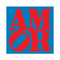 AMOR by Robert Indiana (Valentines) - Die-Cut Sticker