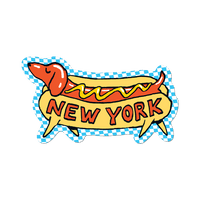 New York Weiner Dog by Apply - Die-Cut Sticker (summer)