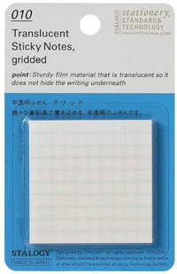 STALOGY TRANSLUCENT STICKY NOTES GRIDDED 50 MM WIDE