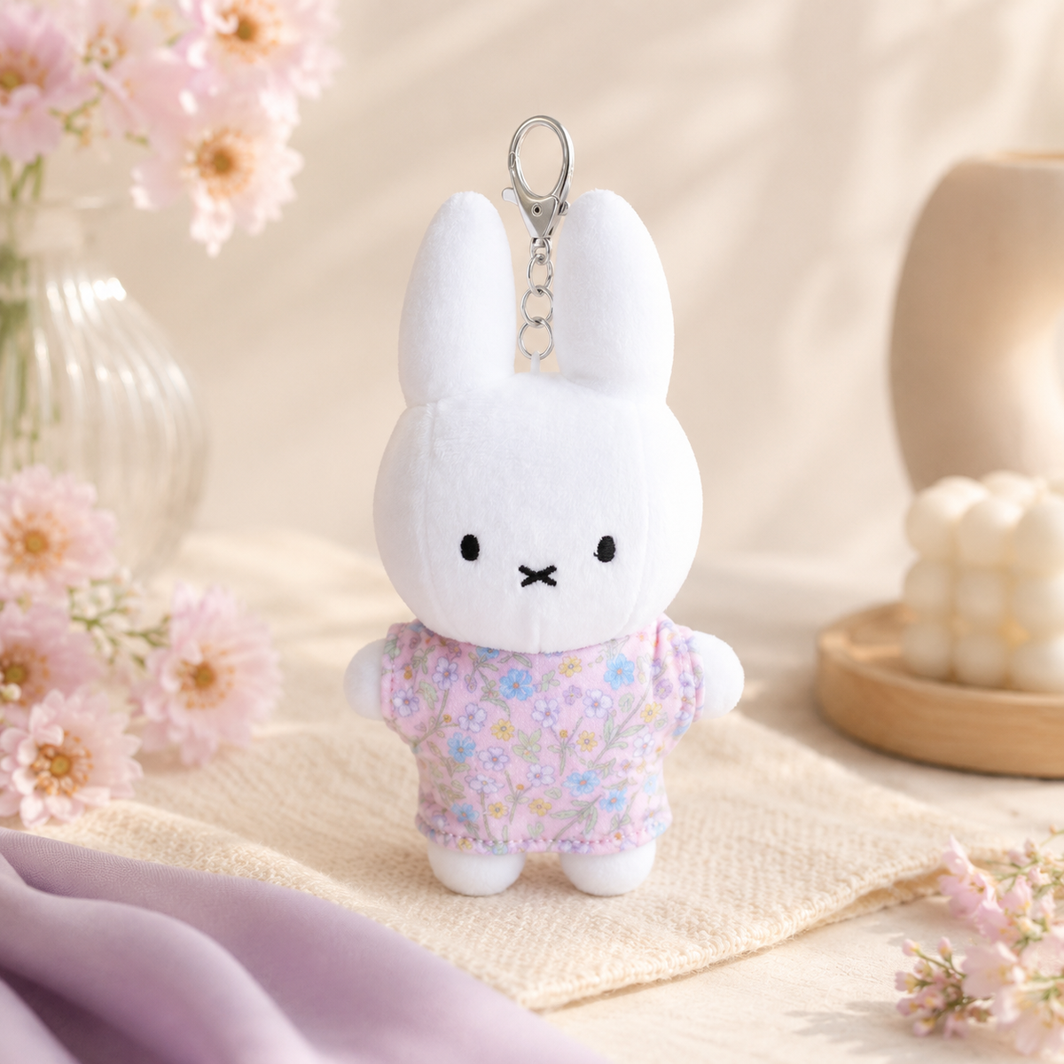 Miffy Pattern T-Shirt Plush Keychain – 17cm