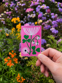 Sticker- Pink Botanical