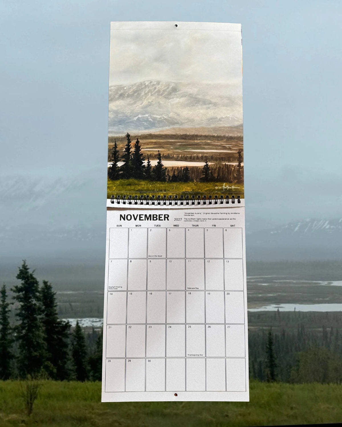 2027 Alaskan Art Calendar by AnneMarie Henderson