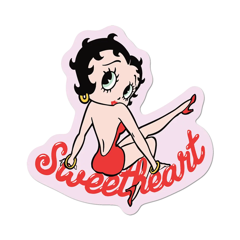 Sweetheart Betty Boop - Die-Cut Sticker (love, romance)
