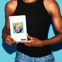 Shot Sage Blue Marilyn by Warhol - Die-Cut Sticker