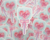 Heart Lollipop Sticker