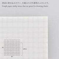 STALOGY TRANSLUCENT STICKY NOTES GRIDDED 50 MM WIDE