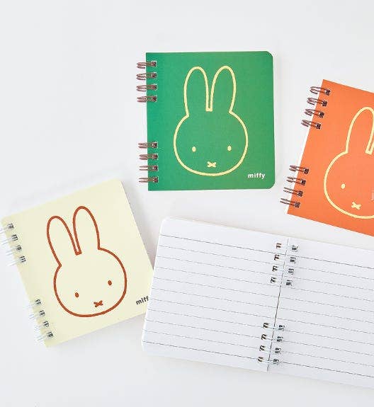 Miffy Double Twin-Ring Mini Notebook – 4 Colors