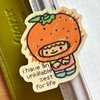 Zest for Life: Kawaii Trinket Vinyl Sticker