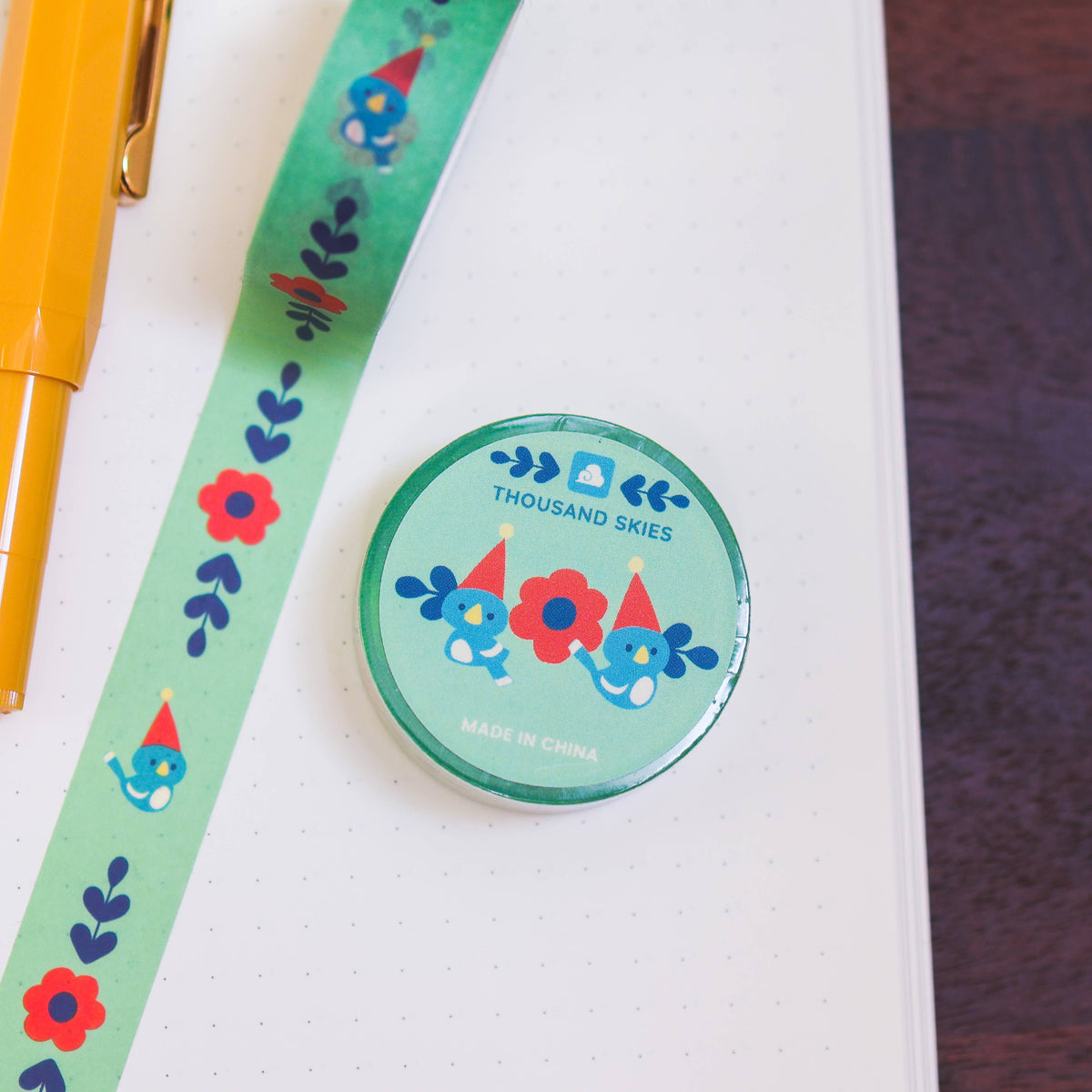 Washi Tape - Blue Bird