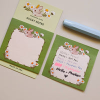 Sticky Notes- Jackalope's Garden (Green)