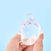 Molang Clear Mochi Squishy Figure Fidget- Stress Relief