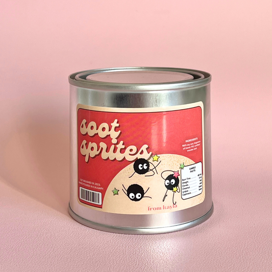 Soot Sprites (Campfire Scent)- 8 oz. Aluminum Tin Candle