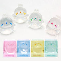 Molang Clear Mochi Squishy Figure Fidget- Stress Relief