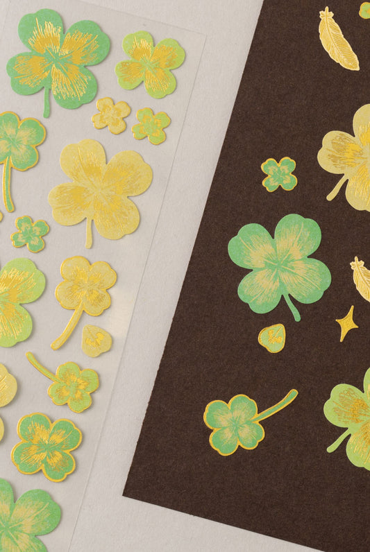 Golden Clover Sticker