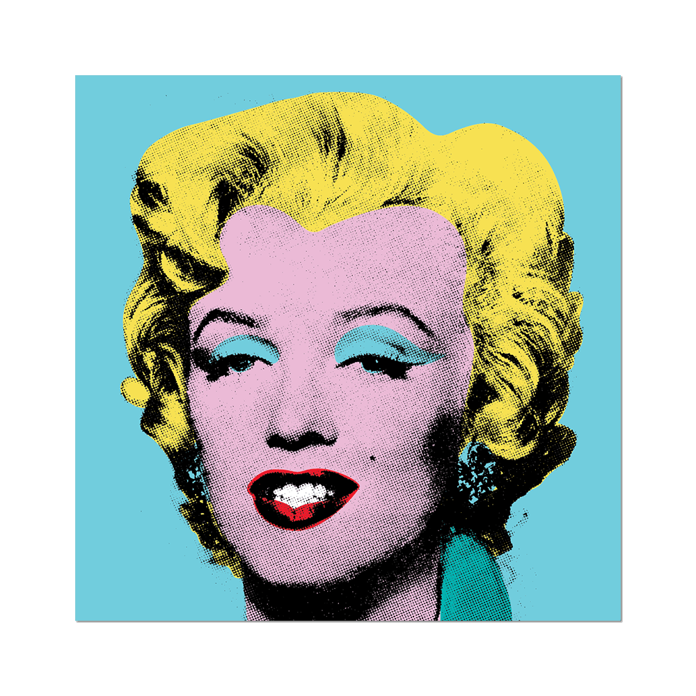 Shot Sage Blue Marilyn by Warhol - Die-Cut Sticker