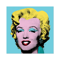 Shot Sage Blue Marilyn by Warhol - Die-Cut Sticker