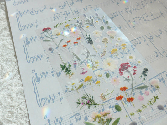 Sticker Sheet "Flower Letter" - Suatelier Design